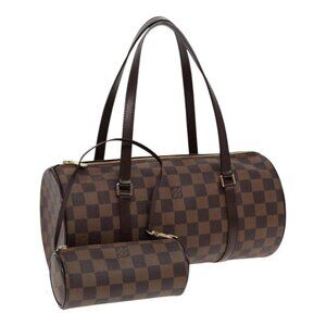 LOUIS VUITTON Damier Ebene Papillon 30 Hand Bag N51303 LV Auth